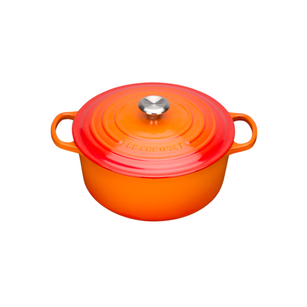 Le Creuset Støpejernsgryte Rund 28cm/6,7L Signature Volcanic
