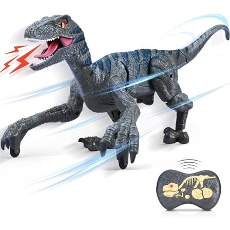 Fjärrkontrollerade dinosaurie leksaker för barn, 2.4G elektroniska RC leksaker,