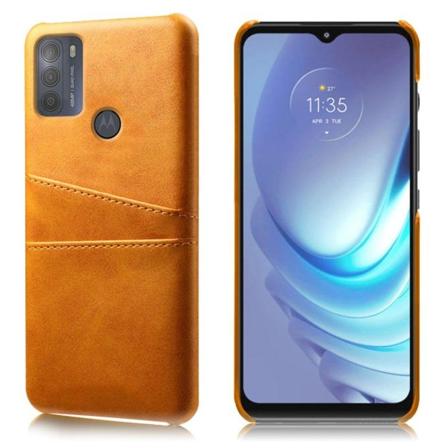 Dual Card Etui Motorola Moto G50 - Orange Orange