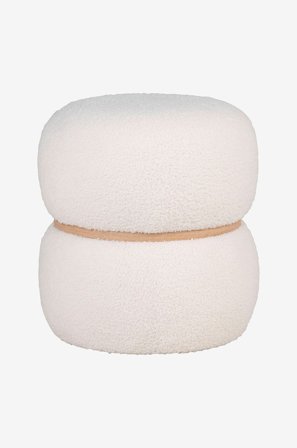 House Nordic - Puff Milford - Hvit - Fotskamler & puffer - Fra Homeroom