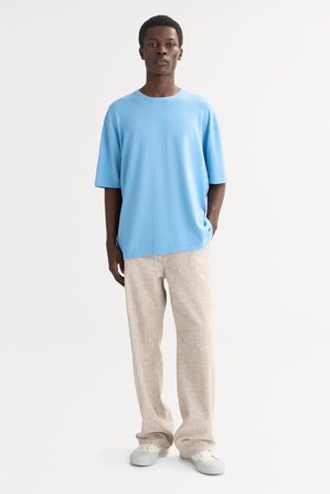 Soft Goat - Men's t-shirt - Men cashmere sweater - S - Azure