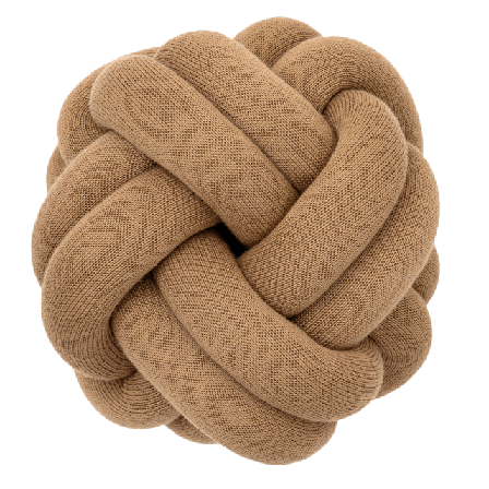 Design House Stockholm Knot Cushion - Camel Kuddar Unisex Beige 25,5x25,5x19,5