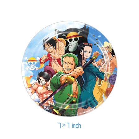10 stk. One Piece Tallerkener 7" Festartikler Bursdagsdekorasjoner