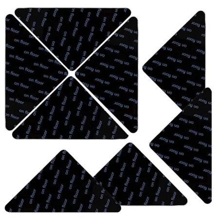 8 kpl / set Liukumista est v k pristymist est v mattotarra lattiamattomatto Black