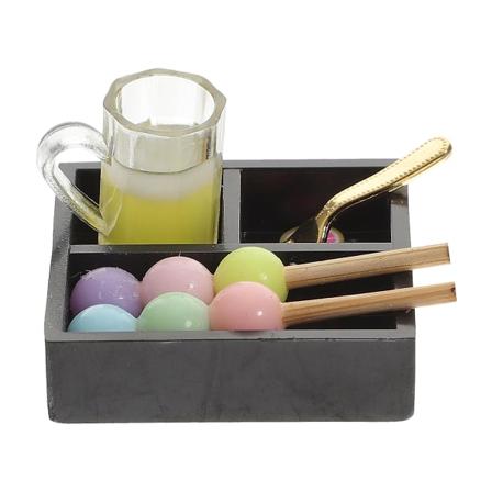 2 Sarjaa Mini Talo Tarvikkeita Miniatyyri Talo Koristeita Pieniä Ruoka Koristeita Sekalaiset Värit B2.9x0. Assorted Color B 2.9x0.8cm