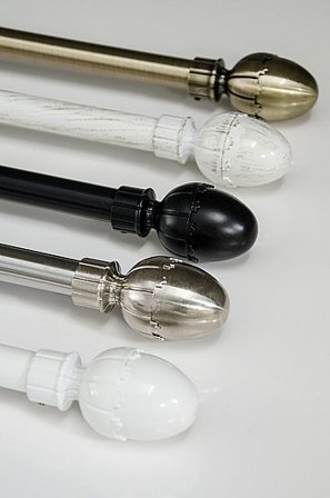 Jotex - Elin 16/19 Hvid 13340 - Gardinstang-sæt - Køb Gardinstænger hos Jotex