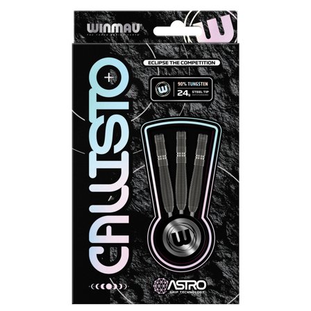 Winmau Callisto 02 Steel Tip Darts 23g/24g/25g 90% Tungsten Astro Grip Professional Darts Set with Flights and Shafts