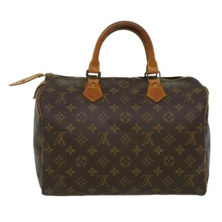 Louis Vuitton Vintage, Pre-owned Speedy 30 Monogram Handbag Bruin, Dames, Maat:ONE Size,leather