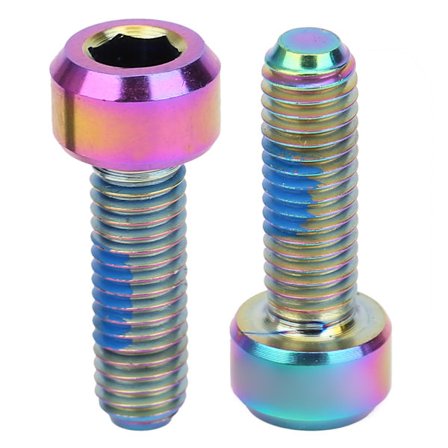 Styrstamsskruv Mountainbike Titanlegering Landsvägscykel Sadelrörsklämma Ring Fast Tillbehör