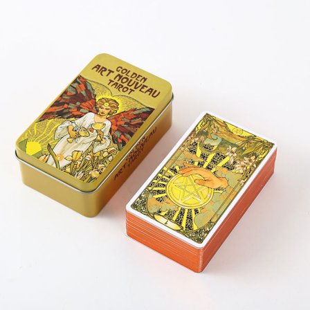 Golden Art Nouveau Tarot Tarot Divination Cards