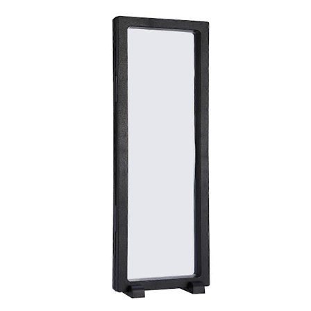 3D Flydende Ramme Skyggeboks Display Case Møntboks Smykke Display Show Case 11x30cm (Sort)