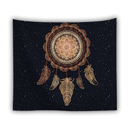 Vintage Vægtæppe kompatibelt Soveværelse Æstetisk Vægindretning Mørk Drømmefanger Vægtæppe Brugerdefineret Baggrund Vægtæppe kompatibelt Stue Dor