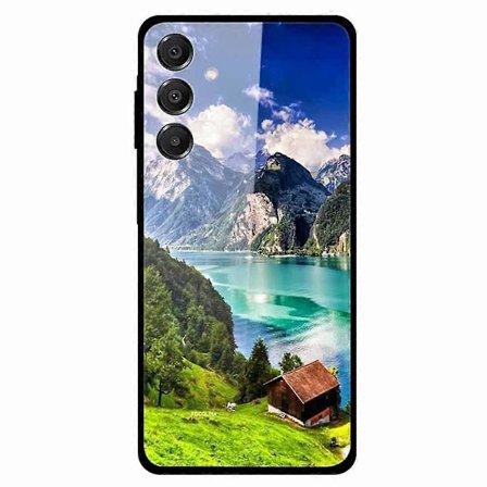 Til Samsung Galaxy A16 5G/A16 4G Etui Mønster Printet Hærdet Glas Telefon Cover