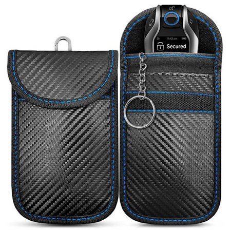 Faraday-pose til bilnøgler, Faraday-taske | Signalblokerende pose til bilnøgler | Nøglefri bilnøgleetui