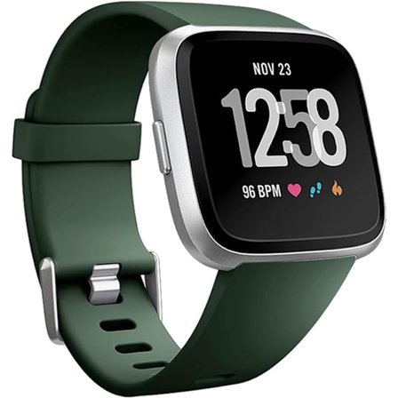 Den smarte klokkestroppen er kompatibel med Fitbit versa Smartwatch, versa 2 og versa Lite se klokker for kvinner og menn( Olive-S)