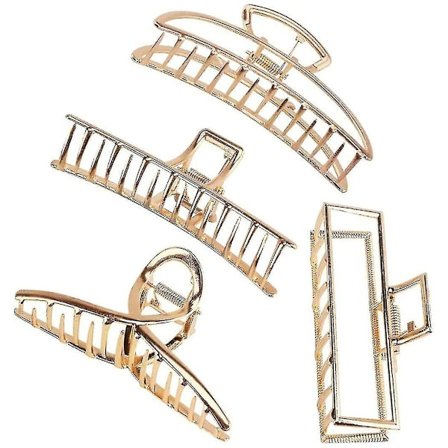Hair Clips For Women, 4 Styles Metal Big Hair Claw Clips For Thick Long Hair