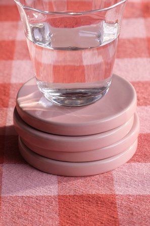 Jotex - Glassunderlag 4-pakning rosa - WILMA - Kjøp Glass hos Jotex