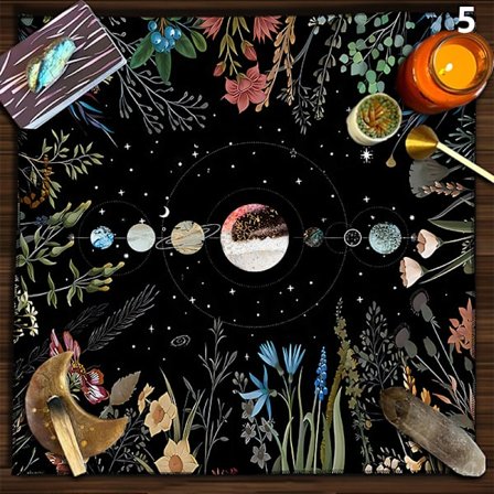 Tarotduk Celtic Triple Moon Cover holländsk fleece T