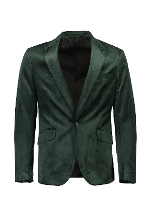 Lindbergh Velvet Blazer Kavajer Herr Grön 56