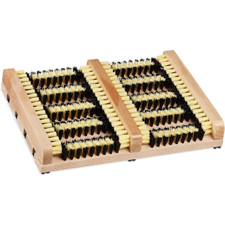 Skobørste, træstøvleskraber til udendørs brug - dybderenser udendørs snavs, sne, mudder og sand