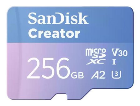 Sandisk Extreme microSD 256GB+SD 190MB/s Creator