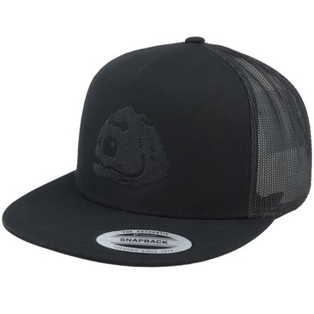 Skillfish - Svart snapback Keps - Piranha Skull Black A-frame Trucker @ Hatstore