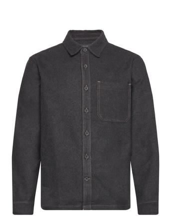 Heavy Melange Overshirts Grå French Connection*Betinget Tilbud