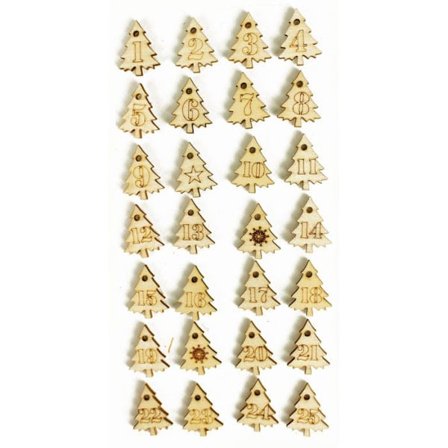 Träklister för Adventskalender 2,5 cm