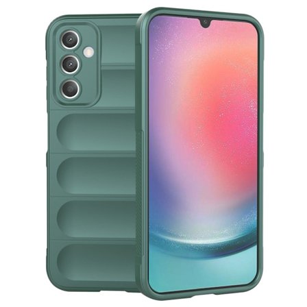 Blødt grebsformet cover til Samsung Galaxy A25 - Grøn