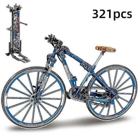 344 stk. Tekniske klosser By Sykkel Mountain Folding Bike Med Modell Byggeklosser Pedagogiske Ornament Leker For Barn Gaver Julegave