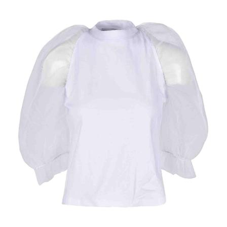 Msgm, T-Shirts Wit, Dames, Maat:L