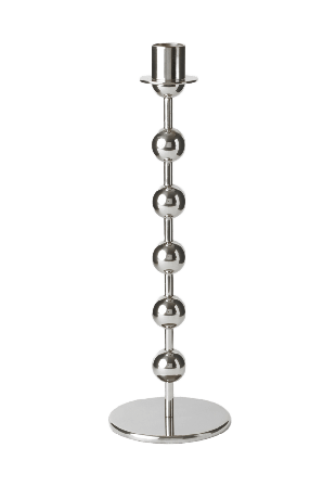 MANO ATELIER Ljusstake i mässing kulor 29 cm Ljus & ljusstakar Silver ONESIZE