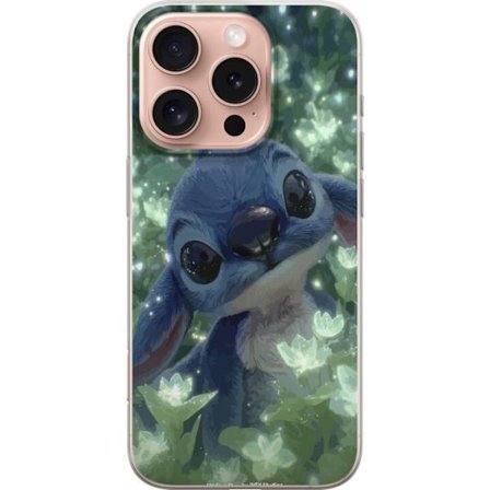 Kompatibelt Mobilskal till Apple Apple iPhone 16 Pro Stitch med blomma kawaii Disney alien blå
