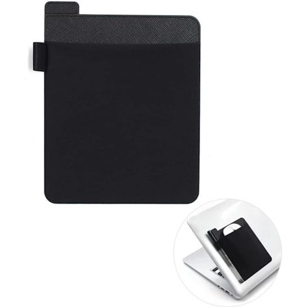 Laptopförvaringsväska med återanvändbar självhäftande datoraccessoarväska Självhäftande mus- och hörlursförvaringsväska för externa USB-kablar