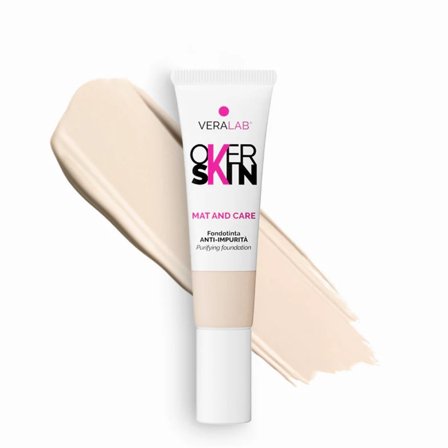 Overskin MAT AND CARE 0,5 FAIR 30ml - Fondotinta liquido