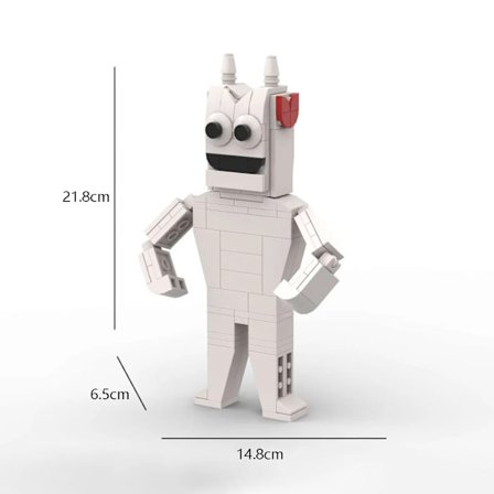 Garten of Banban Lego-liknande spel Grön-huvad monster flamingo MOC modellbyggstenar barns utbildningsleksaker