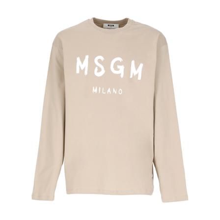 Msgm, Sweatshirts Beige, Heren, Maat:XS,Cotton