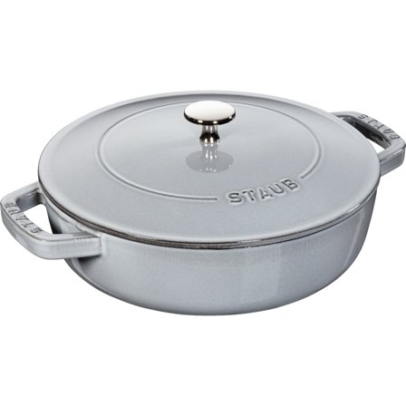 Staub Cocotte Chistera Sautépanne Grå 24 cm 2,4 l