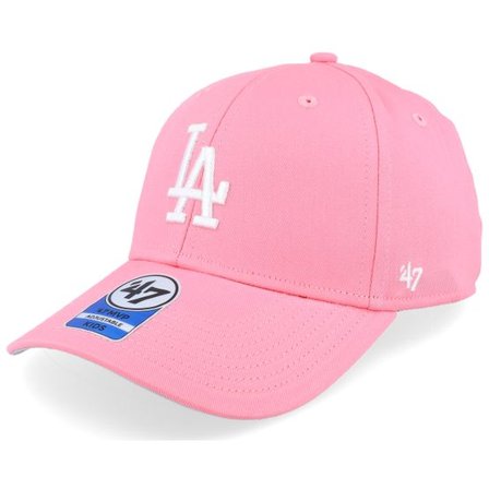 47 Brand - MLB Rosa adjustable Keps - Kids Los Angeles Dodgers Raised Basic Mvp Rose/White Adjustable @ Hatstore
