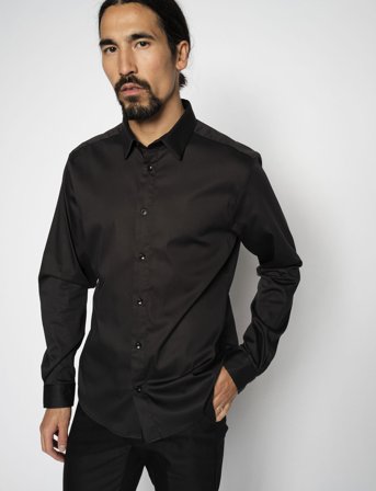 Mos Mosh Gallery Mmgmanny Stretch Shirt - Black - XL