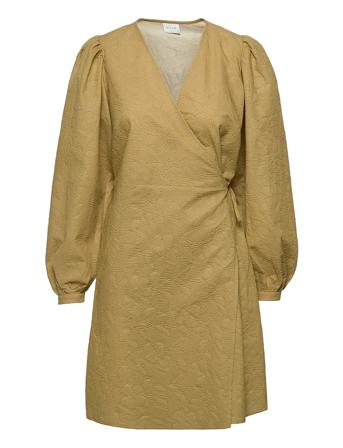 Vicamina L/S Wrap Dress /Rx Brown Vila