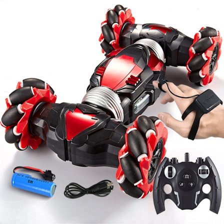 RC-bil 2.4GHz fjärrkontroll/geststyrning 30km/h LED-ljus musik