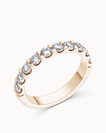 Louise 18 Karat Roségold Laborgezüchtete Diamant 2 mm - Verlobungsringe & Trauringe bei Vanbruun