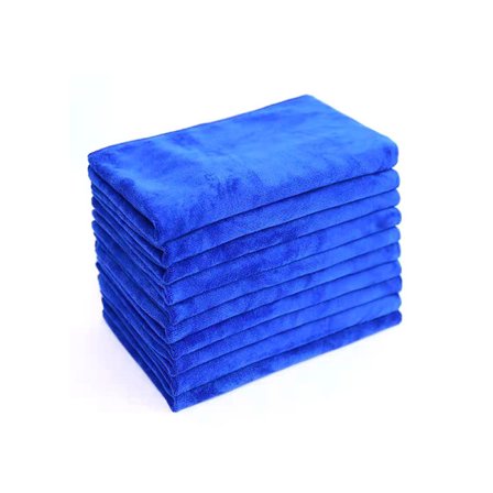 10-pack blå mikrofiberdukar för bilrengöring
