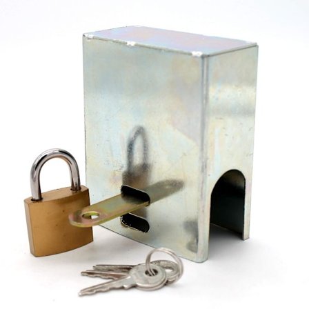 Vattenkranlås Elektrisk Uttag Multifunktionellt Skyddande Överdrag Utomhus Kran Stöldskyddslås Fyrkantig Silver