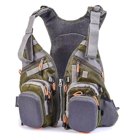 Fly Fishing Vest With Breathable Mesh For Outdoor Fishing Activ