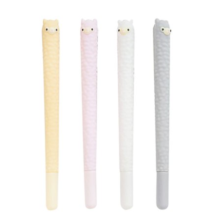 4Gel Pen Söt Alpaca Shape Kawaii Gel Pen Present för skrivtillbehör Brevpapper