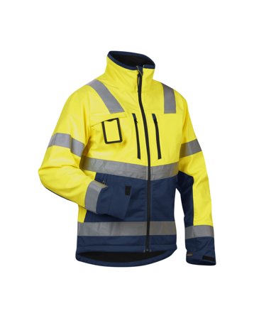Blåkläder 490025173389XXL Softshelljakke varselgul/marineblå, varseljakke Varselgul/Marineblå, Klær