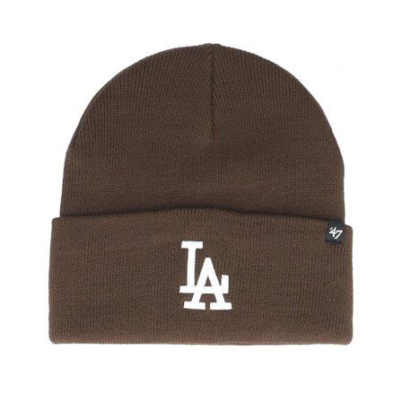 47 Brand - Marrón cuff Beanie - Los Angeles Dodgers Haymaker Brown Cuff Knit @ Hatstore