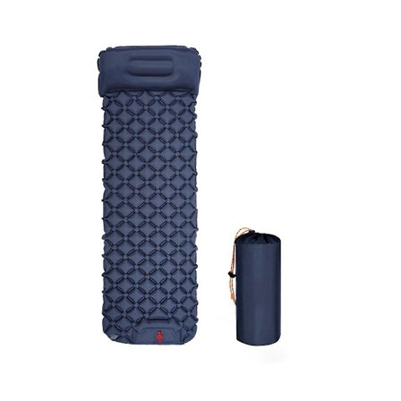 Uppblåsbar liggunderlag för utomhuscamping med kuddar Ultralätt luftmadrass Inbyggd pump